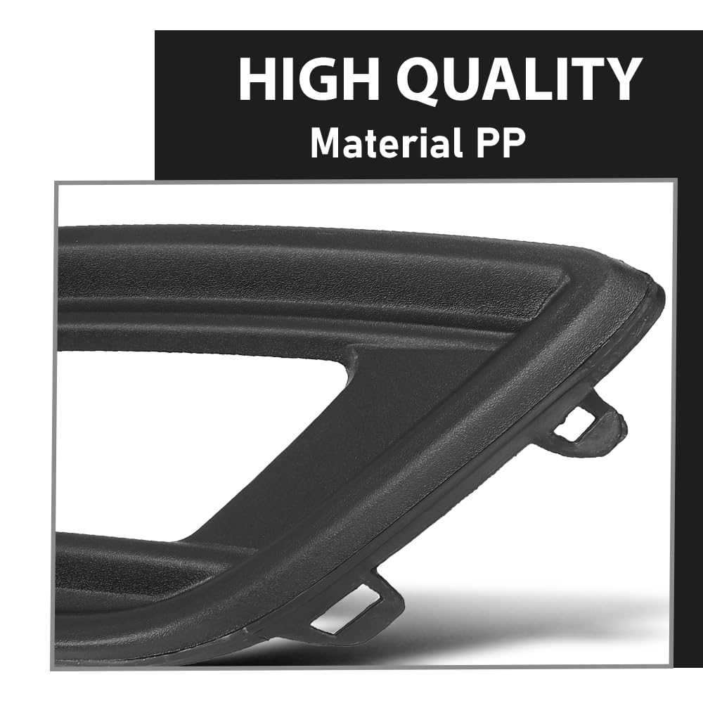 G-PLUS Left Fog Light Trim Cover, Compatible with Ford Focus 2015-2018, Driver Side, F1EZ15266K, FO1038151