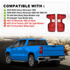 G-PLUS Tail Lights Assembly Rear Beake Lamps Fit Chevy Silverado 1500 2019-2023/Fit Silverado 2500HD 3500HD 2020-2023,Fit Halogen Type Only,Not Fit w/Factory LED Tail Light,Left+Right Luces Traseras