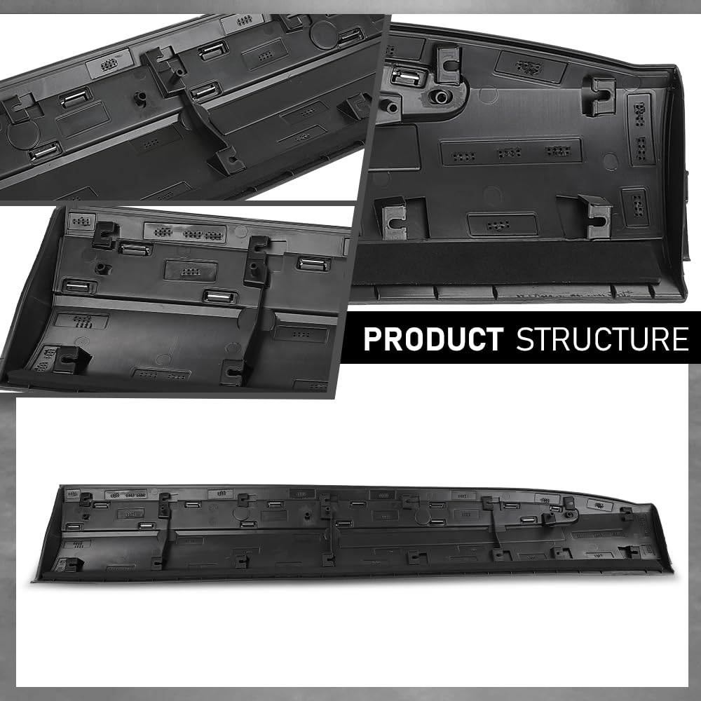 G-PLUS Front Left Lower Door Moulding Chrome Trim, Compatible with Ford Explorer 2020-2023, Driver Side