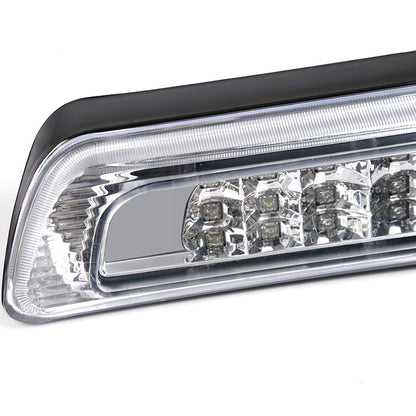 G-PLUS Third 3rd Brake Cargo Light Compatible With 2007-2016 Toyota Tundra Rear Roof Center High Mount Tail Lamps Replacement Chrome Housing Clear Lens