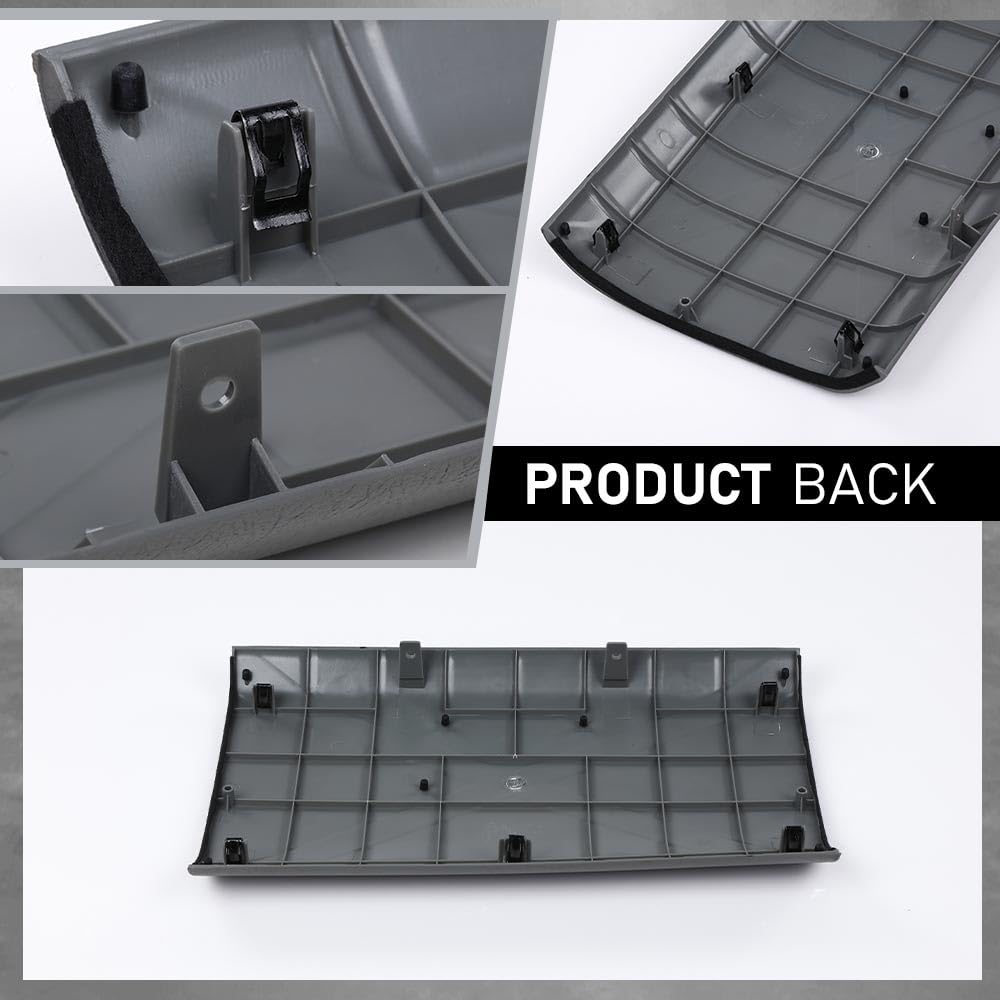 G-PLUS Dash Trim Panel Cover Right Passenger Upper Above Glovebox Gray Compatible with Ford F150 2004-2008