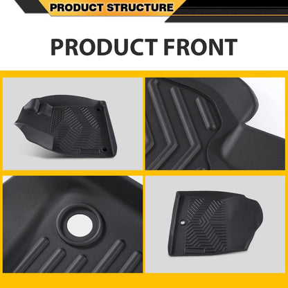 TPE Cargo Liners Compatible with Honda Pilot 2023 2024 2025 4PCS All Weather 1st & 2nd & 3rd Row Floor Liners Interior Accessories Cargo Liner
