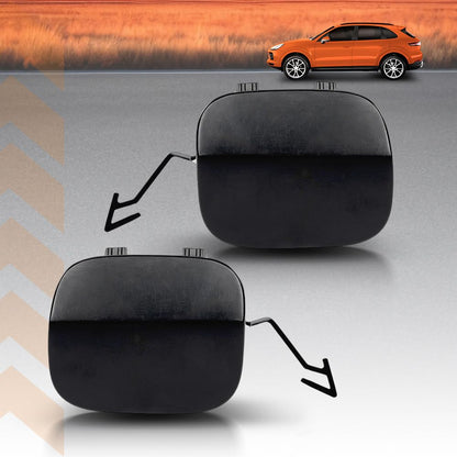 G-PLUS Front Bumper Tow Hook Eye Cover Cap Pair Compatible with Porsche Cayenne 2019 2020 2021 2022 2023 9Y0-807-155-G2X, 9Y0-807-156-G2X, 9Y0807156G2X, 9Y0807155G2X, PO1029105, PO1029104 Blue