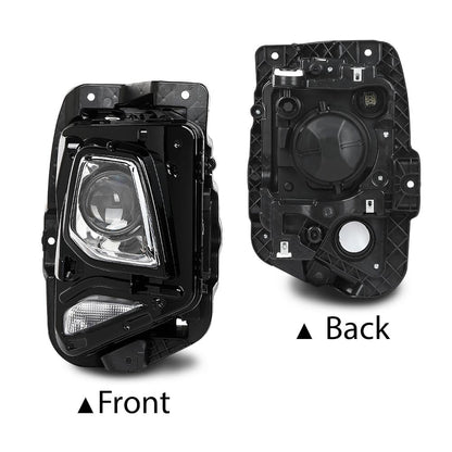G-PLUS HID/Xenon Projector Headlights Left+Right Without Ballast & D3S Bulb Compatible with Chevy Blazer 2019-2021 Fit Models with Factory HID/Xenon Clear Lens Chrome Housing Only GM2502492, GM2503492