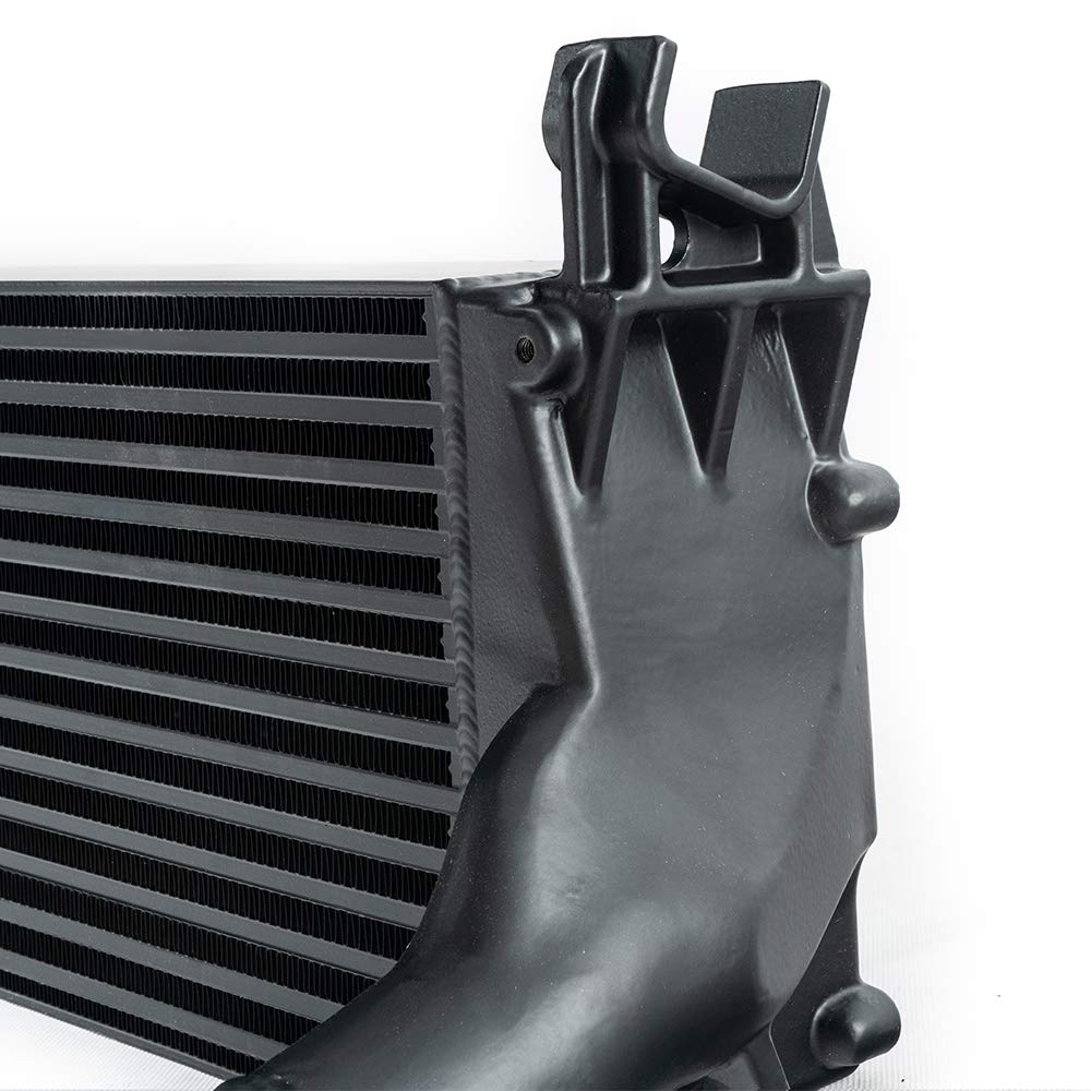 G-PLUS Charge Air Cooler/Intercooler Compatible With 2013-2018 Ram 2500 3500 6.7L Aluminum Tank Tube & Fin Core Black