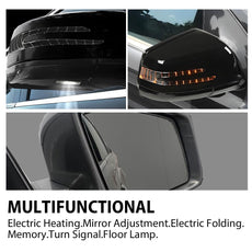 G-PLUS Side Mirror Right without Blind Spot for Benz ML350 GL450 2010-2012 Black Additional Angle