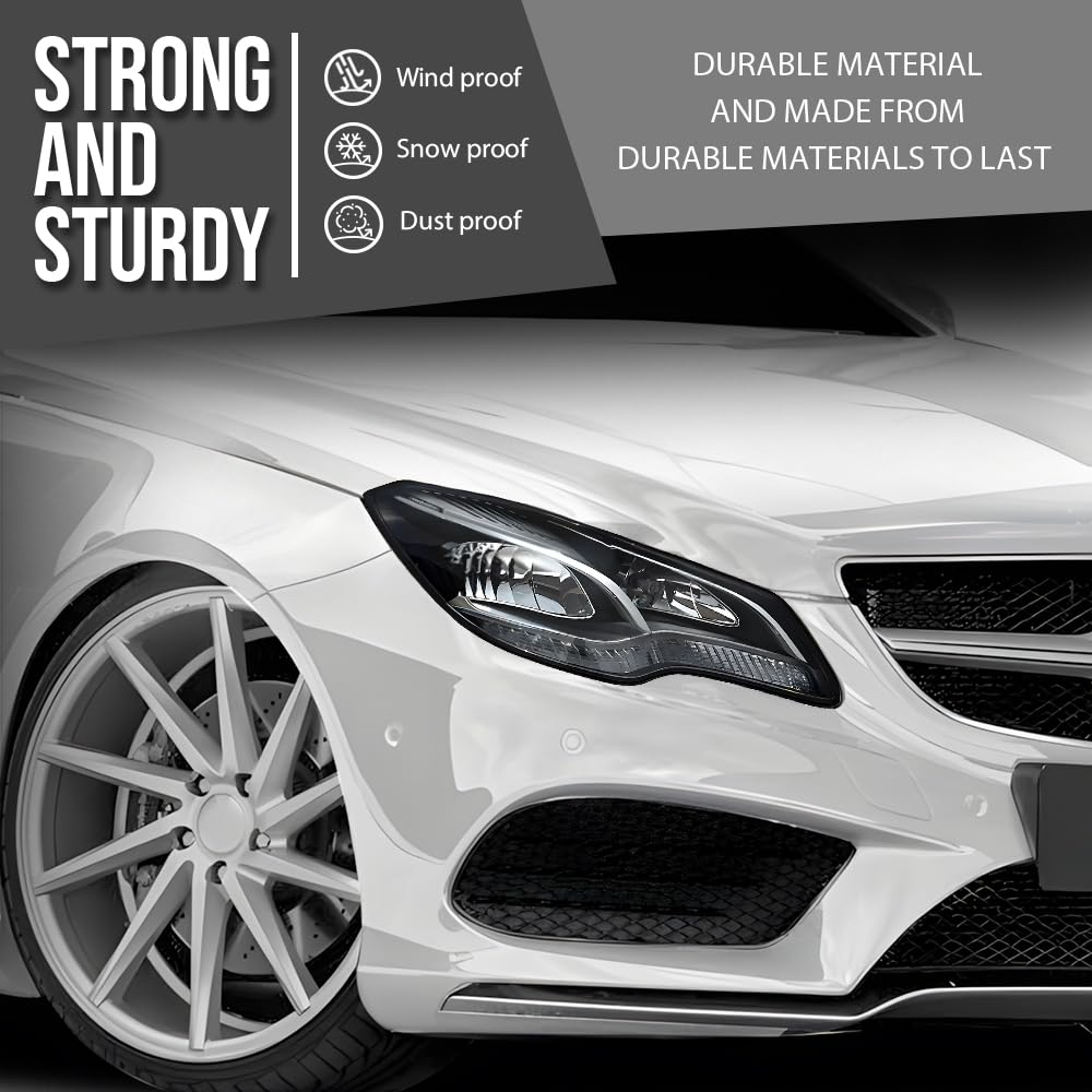 G-PLUS Headlight Lens Cover Compatible with Benz E-Class W207 C207 2014 2015 2016 Left & Right Front Headlamp Lens Cover Clear