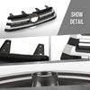 G-PLUS Front Bumper Upper Grille Compatible with Toyota Highlander 2017 2018 2019 531010E230 Chrome Black