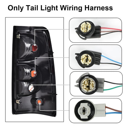 G-PLUS Tail Light Wiring Harness, Compatible with Chevy Silverado 1500 2500HD 3500 2003-2006/ Silverado 1500 1500HD 2500HD 3500 Classic 2007/ Silverado 1500HD 2005-2006 16531401 Rear Left