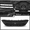 G-PLUS Front Grille Chrome & Black Compatible with Subaru Legacy 2013-2014 91121AJ13A, SU1200157