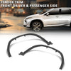 G-PLUS Fender Flares Wheel Arch Trim Front Driver & Passenger Side Compatible with LX RX350/RX450h (submodel: Base, F Sport) 2016-2019 756010E080, 756020E080, LX1291100, LX1290100 Black
