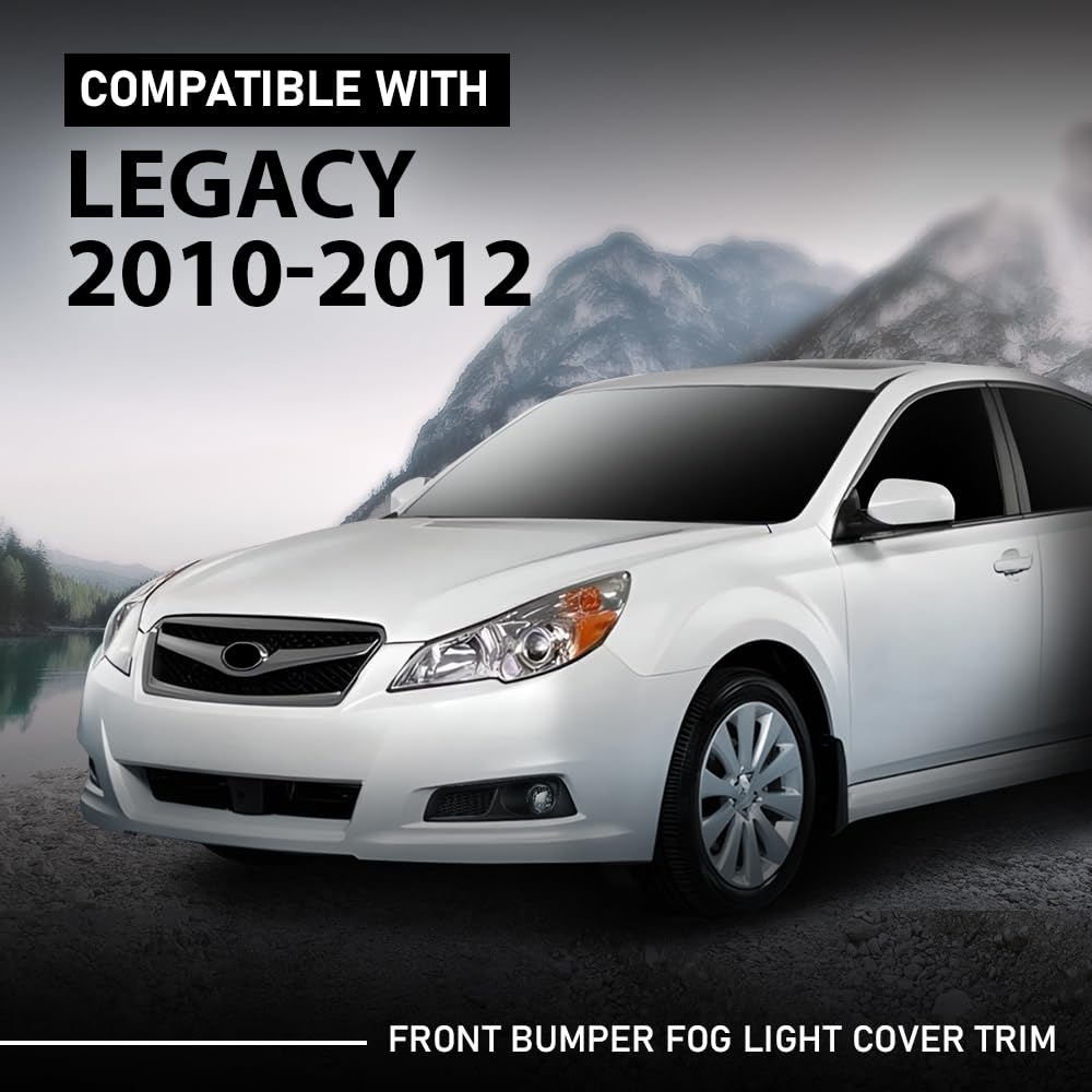 G-PLUS Front Bumper Fog Light Cover Trim Left & Right Side Compatible with Subaru Legacy 2010-2012 57731AJ19A