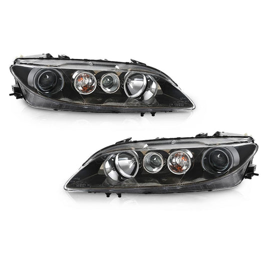G-PLUS Headlights Headlamp Compatible with 2006-2007 Mazda 6 Mazdaspeed,Fit 2006-2008 Mazda 6 (submodel: i, S,GS, GT)