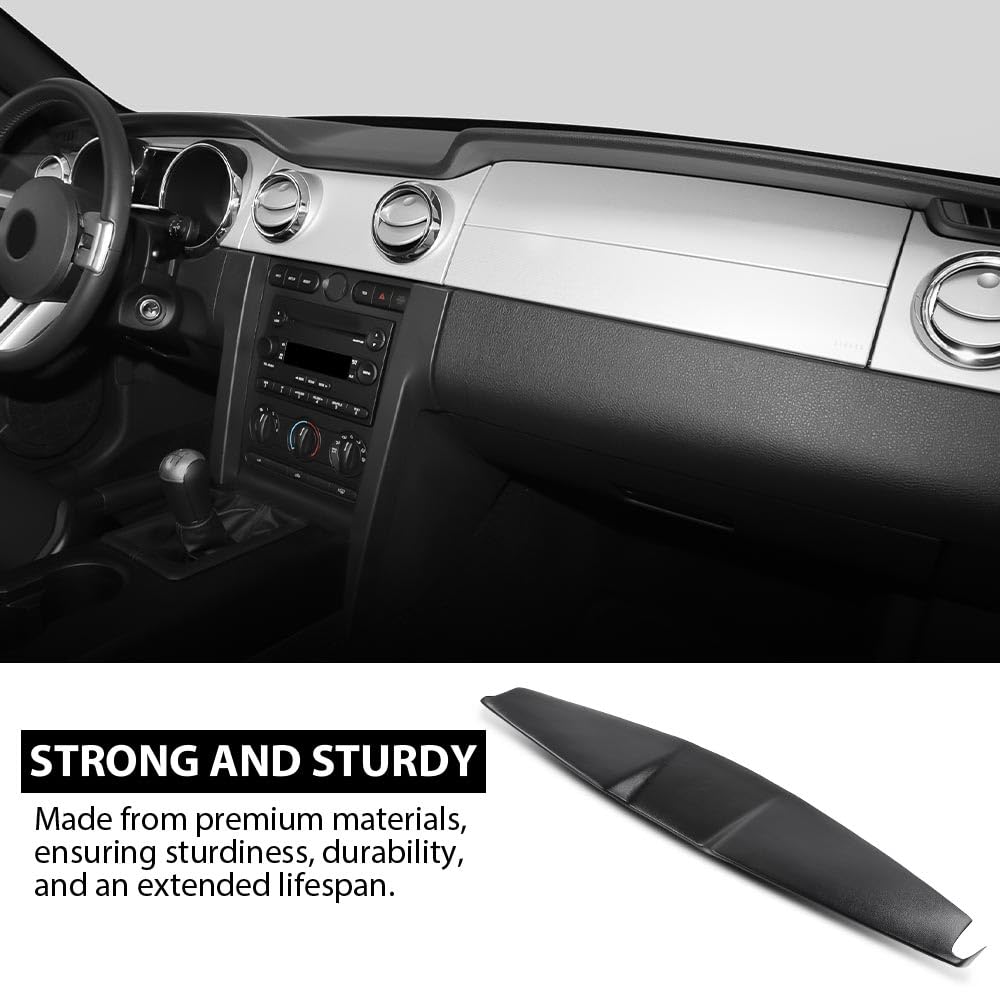 G-PLUS Dash Cover Compatible with Ford Mustang Base Model 2005-2009 12-509LL-BLK Black