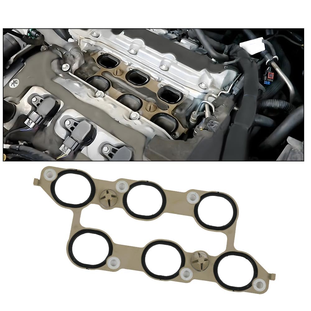 G-PLUS Intake Manifold Gasket 12673300, 12590958 Fit Buick Lacrosse 2010-2011/Cadillac CTS STS 2008-2011/Chevy Camaro 2010-2011/Caprice 2014-2017/Traverse 2014-2017/GMC Acadia 2014-2016