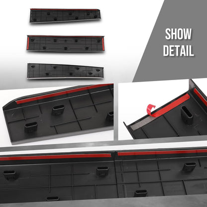 G-PLUS Tailgate Molding Cap Top Protector Molding Trim Compatible with Chevy Silverado GMC Sierra 2014-2018 Black