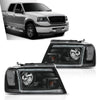 G-PLUS LED Headlights Fit Ford F150 2004-2008,Fit Lincoln Mark LT 2006-2008(NOT Fit 2004 F150 Heritage/Flareside Beds) Clear Lens Black Housing Clear ReflectorBumper Headlamps,faros delanteros