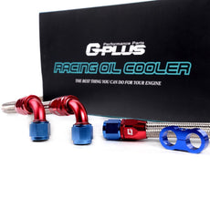 G-PLUS Oil Cooler Kit 30 Row AN10 Universal Engine Transmission With Filter Adapter Close-up View