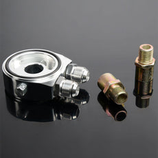 G-PLUS 25 Row AN10 Oil Cooler Kit Universal Engine Transmission Silver With Relocation Kit Product Features