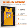 G-PLUS Jersey Frame Display Case,32" Jersey Shadow Box Lockable with UV Protection Acrylic and Hanger for Basketball Football Sport Shirt