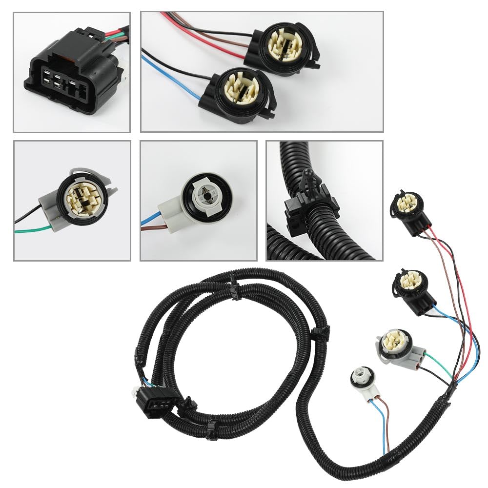 G-PLUS Tail Light Wiring Harness, Compatible with Chevy Silverado 1500 2500HD 3500 2003-2006/ Silverado 1500 1500HD 2500HD 3500 Classic 2007/ Silverado 1500HD 2005-2006 16531402 Rear Right