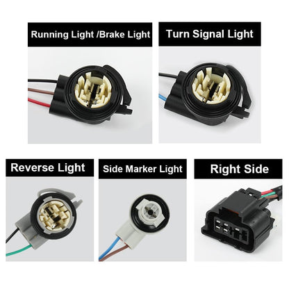 G-PLUS Tail Light Wiring Harness, Compatible with Chevy Silverado 1500 2500HD 3500 2003-2006/ Silverado 1500 1500HD 2500HD 3500 Classic 2007/ Silverado 1500HD 2005-2006 16531402 Rear Right