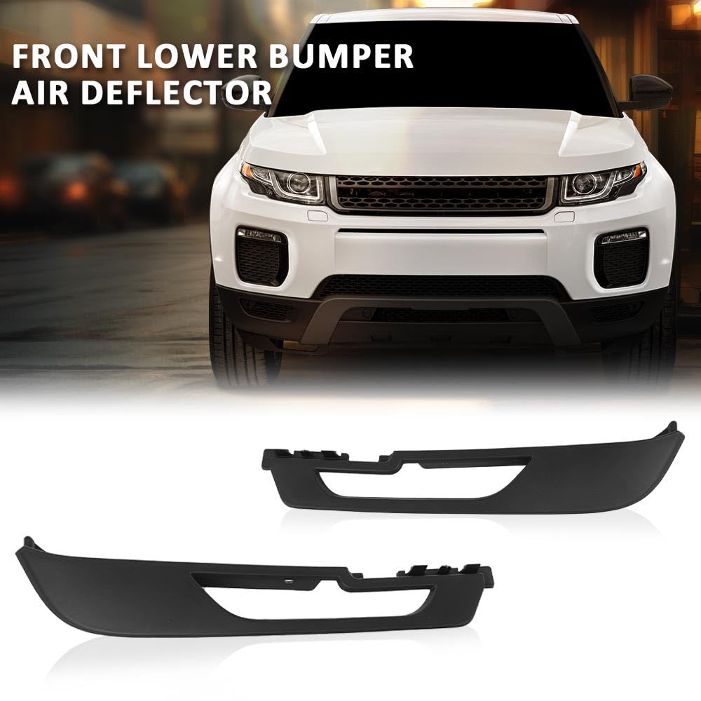 G-PLUS Front Lower Bumper Air Deflector Compatible with Range Rover Evoque Non-Sport L538 2016-2019 LR071802, LR071805