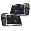 G-PULS Headlights Lights Fit Chevy Colorado/GMC Canyon 2004-2012,Fit Isuzu i-280 i-350 2006/i-290 i-370 2007-2008 Smoky Lens Black Housing Clear Reflector Bumper Headlamps,faros delanteros Assembly