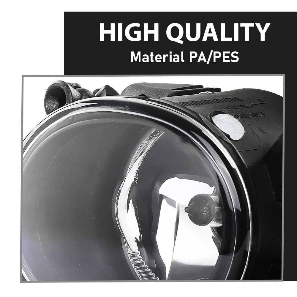 G-PLUS Pair Bumper Fog Lights Lamps, Compatible with Benz C-Class GL-Class M-Class 2005-2011, Fit E300 S450 S550 S600 2007-2017, LH Driver & RH Passenger 2PCS, 2518200756, 2518200856