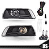 G-PLUS Bumper Fog Lights Pair Compatible With 2013-2015 Chevy Malibu Clear Front Bumper Fog Lights With Switch+Wiring One Pair Front Bumper Driving Fog Lamps GM2592301 GM2593301