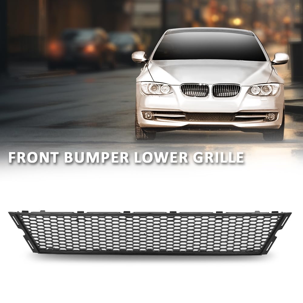 G-PLUS Front Bumper Lower Grille Center, Compatible with BMW 3 Series 328i 335i 335is E92 E93 LCI 2011-2013, 51117227889