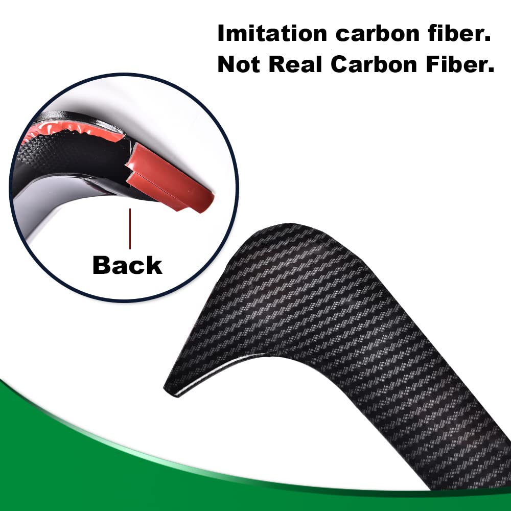 G-PLUS Rear Bumper Spoiler Air Vent Trim Cover Replacement for 2019-2021Bmw 3 Series G20 (Carbon Black)