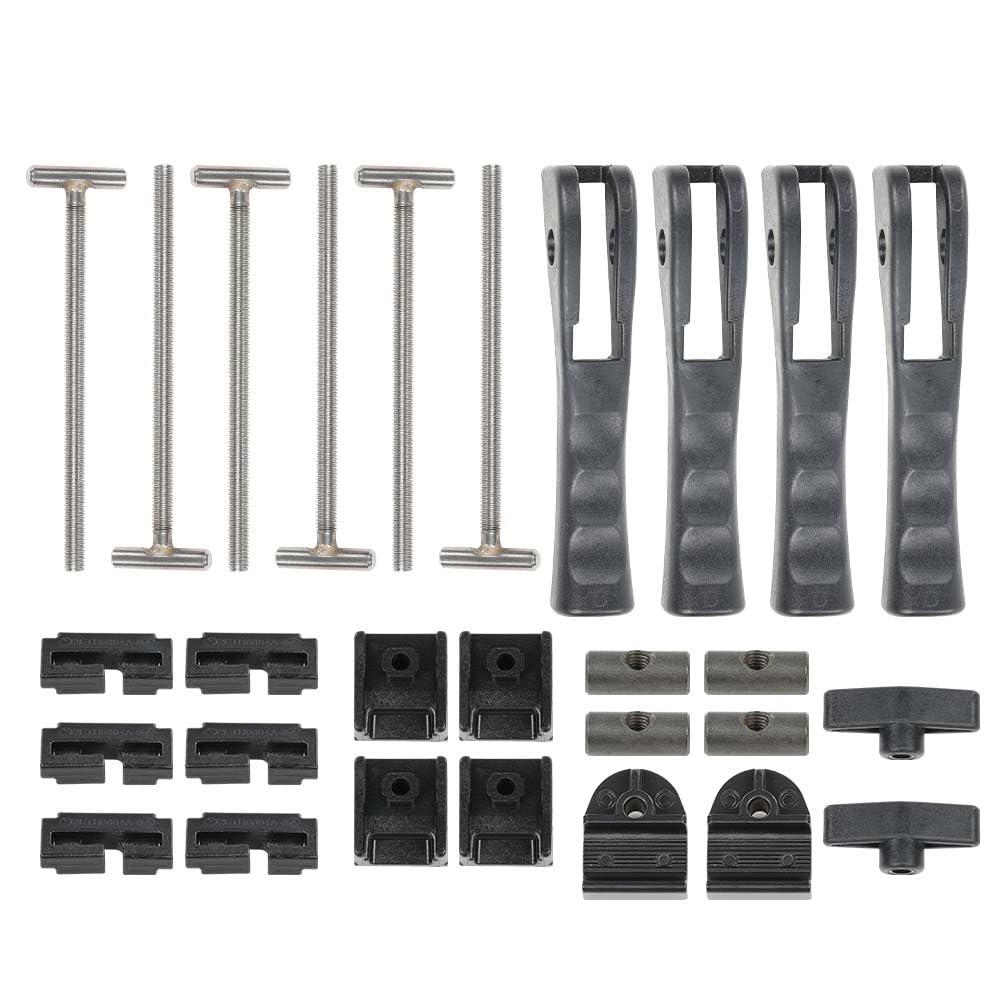 G-PLUS Universal Rear/Front Clamp Cover Hard Canopy Replacement Parts Compatible with Ford/Chevrolet/Toyota/Nissan/Jeep/RAM and so on Hard Tri-Fold Tonneau Cover TSHP01