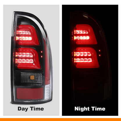 G-PLUS LED Tail Lights Brake Lamp Compatible with Toyota Tacoma 2005-2015,Left & Right Red Black Lens,Rear Lights Luces Traseras, Faros Traseros 8155004150, 8156004150Assembly