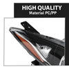 G-PLUS Projector Headlights Assembly Headlamps Compatible with Mazda 3 2014 2015 2016,Clear Lens Black Housing Amber Reflector,faros delanteros BPW1510K0 BPW1510L0