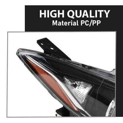 G-PLUS Projector Headlights Assembly Headlamps Compatible with Mazda 3 2014 2015 2016,Clear Lens Black Housing Amber Reflector,faros delanteros BPW1510K0 BPW1510L0
