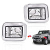 G-PLUS Front Clear Chrome Parking Signal Light Set Compatible with 2003-2008 H2 Hummer 2005-2008 H2 SUT White 844176006196
