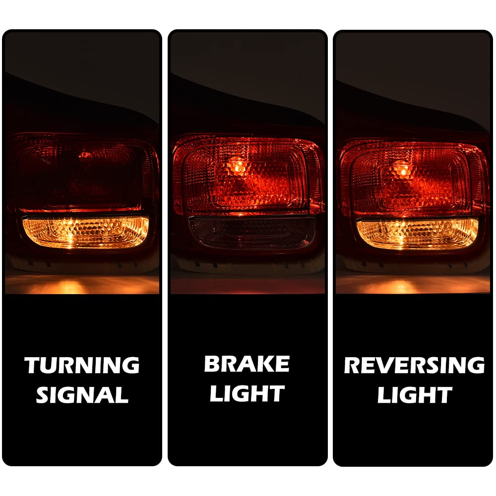 G-PLUS Tail Light Compatible with Chevy Malibu LT/LS/Eco 2013-2015,Fit 2016 Malibu Limited Tail Lamp Left Driver Red/ClearLens Black Housing(3 Plug) Luces Traseras Rear Brake Lamps Assembly