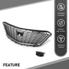 G-PLUS Bumper Grille Grill W/O Camera Front Upper Compatible with Cadillac XT4 2021-2023 84536239, 84658410, 84504262 Chrome Black