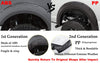 G-PLUS Fender Flares Compatible with Dodge Ram 1500 2002-2008/ Ram 2500 3500 2003-2009, Not Fit 2006-2009 8 ft Long Bed & Dually Models Wheel Flares (Smooth Pocket Riveted Style 4 PCS)