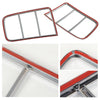 G-PLUS Chrome Taillight Tail Light Bezel Covers Compatible with Ford Mustang 2005-2009 Triple Chrome Plated Silver