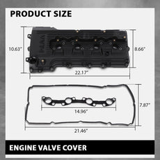G-PLUS Valve Cover for Toyota Tacoma 2005-2015 Toyota 4Runner 2010 Front View