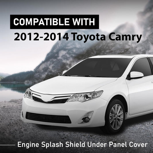 G-PLUS Front Engine Splash Shield Under Cover Compatible with 2012-2014 Camry Front Center Under Cap Left & Right Side Replacement