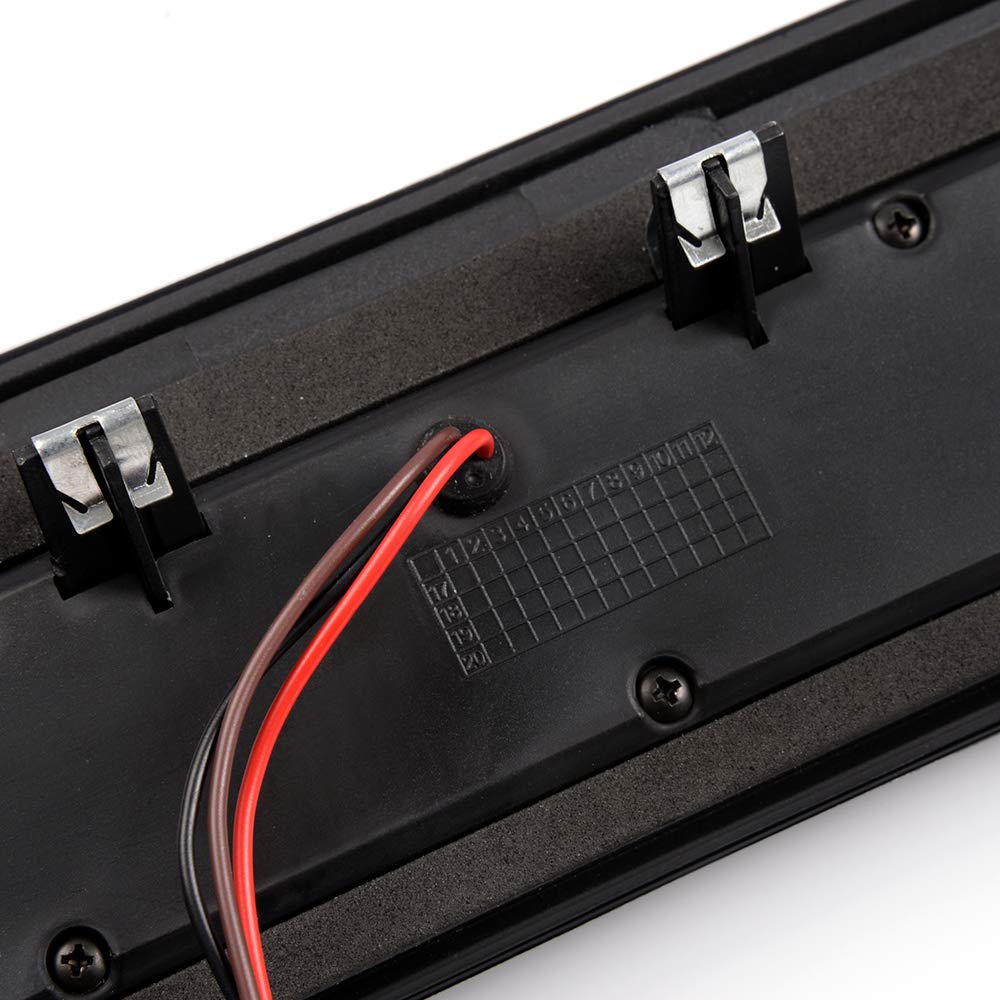 G-PLUS Full 3rd Third Brake Cargo Lights Rear Roof Center High Mount Stop Light Lamp Compatible with Chevy Silverado GMC Sierra 1500 2500HD 3500 HD 2014-2018 White and Red