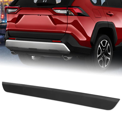 G-PLUS Liftgate Tailgate Finish Molding Strip Compatible with Toyota RAV4 2019-2022 768020R030 TO1904106 Black Rear Door Lower Molding Trim Panel