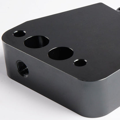 G-PLUS AN10 GM Oil Cooler Adaptor Replacement For BILLET LS1 LS2 LS3 LSX VE HSV VZ DRAG RACE Black