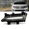 G-PLUS LED Front Fog Light Daytime Running Light Lamp Compatible with Lincoln MKC 2015-2018 EJ7Z13200D, FO2562100 Black Left Side
