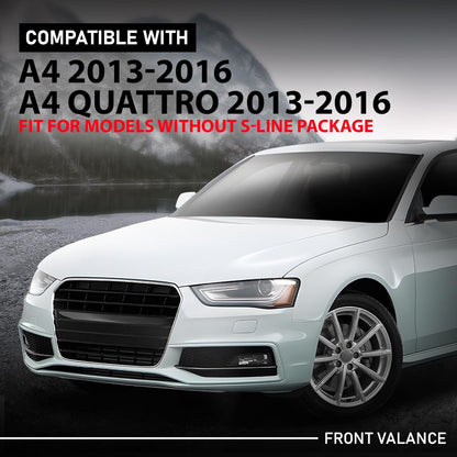 G-PLUS Front Valance Plate Compatible with Audi A4 2013-2016, Fit for Models Without S-Line Package 8K0807611, AU1087100