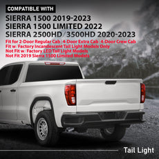 G-PLUS Tail Light for GMC Sierra 1500 2019-2023 Sierra 2500HD 3500HD 2020-2023 Driver Side Front View