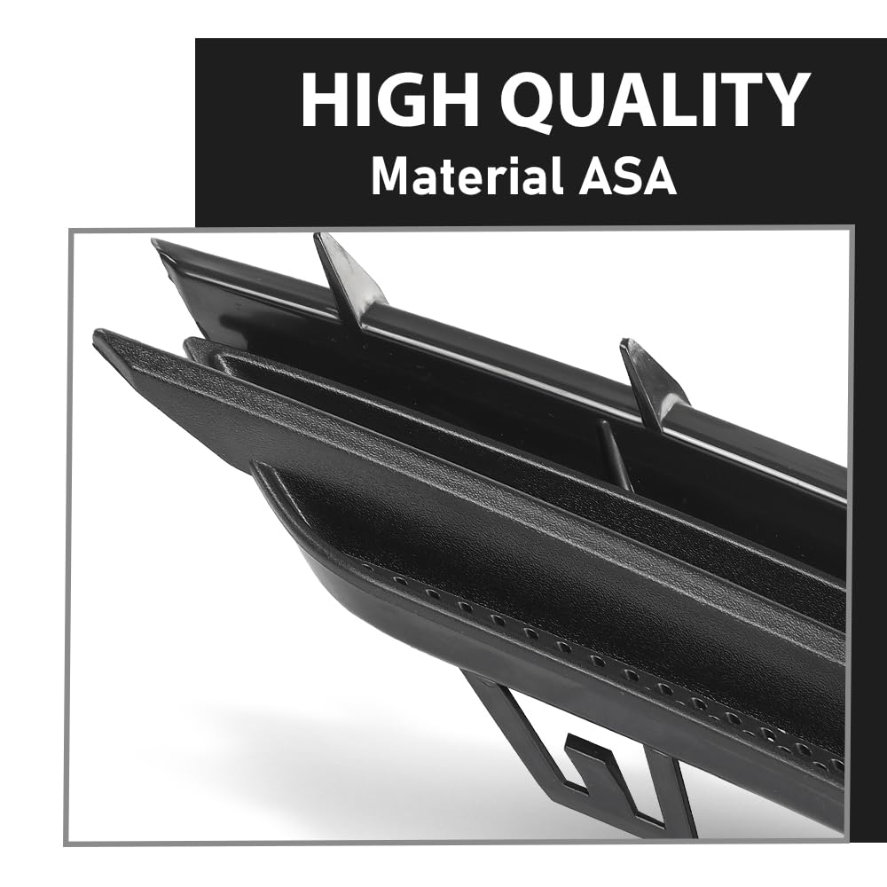 G-PLUS Front Bumper Grille Insert Fog Light Cover Bezel Left Compatible with Lincoln MKC 2015-2019 EJ7Z17E811AA, FO1038172, EJ7Z-17E811-AA Black